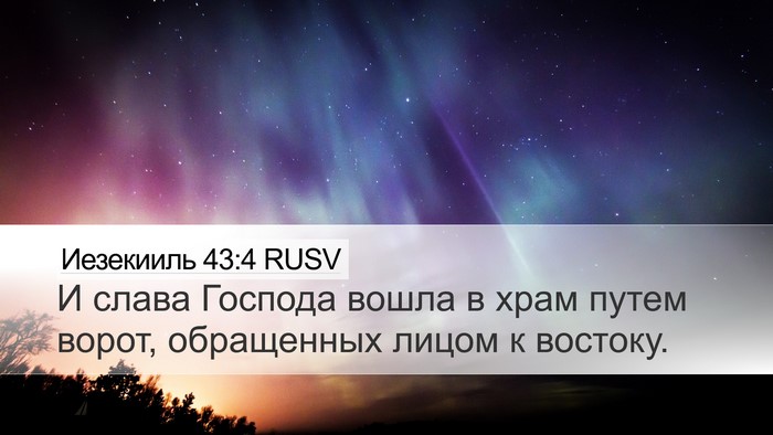 Иезекииль 43:4 RUSV Bible Verse Image