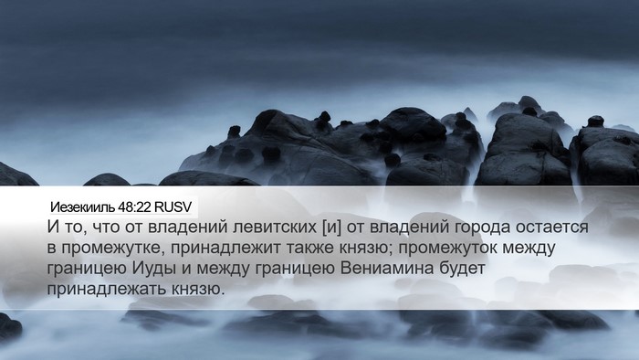 Иезекииль 48:22 RUSV Bible Verse Image