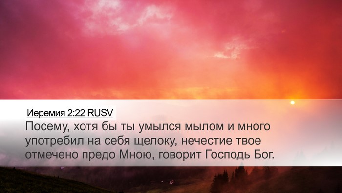 Иеремия 2:22 RUSV Bible Verse Image