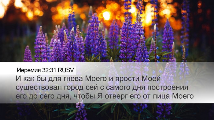 Иеремия 32:31 RUSV Bible Verse Image
