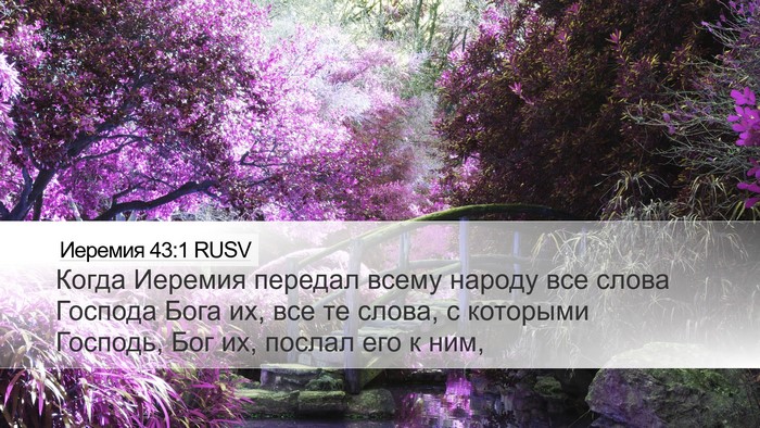 Иеремия 43:1 RUSV Bible Verse Image