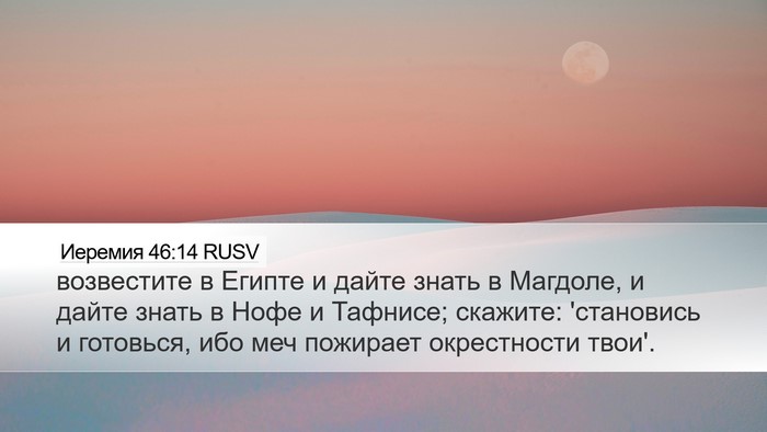 Иеремия 46:14 RUSV Bible Verse Image