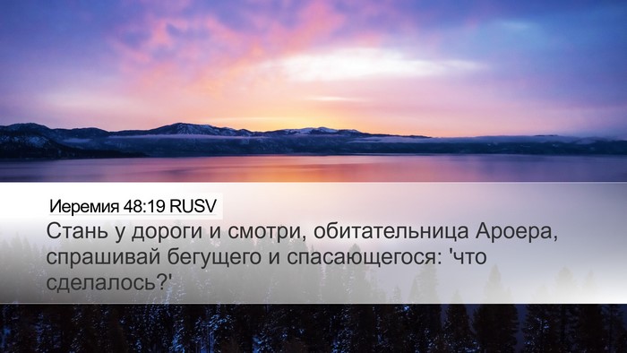 Иеремия 48:19 RUSV Bible Verse Image
