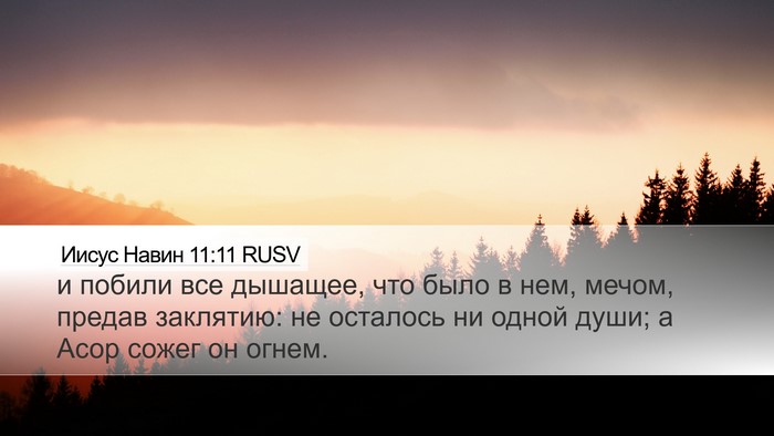 Иисус Навин 11:11 RUSV Bible Verse Image