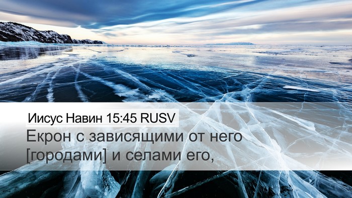 Иисус Навин 15:45 RUSV Bible Verse Image