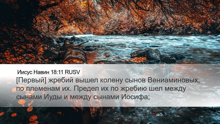 Иисус Навин 18:11 RUSV Bible Verse Image