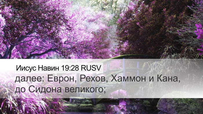 Иисус Навин 19:28 RUSV Bible Verse Image