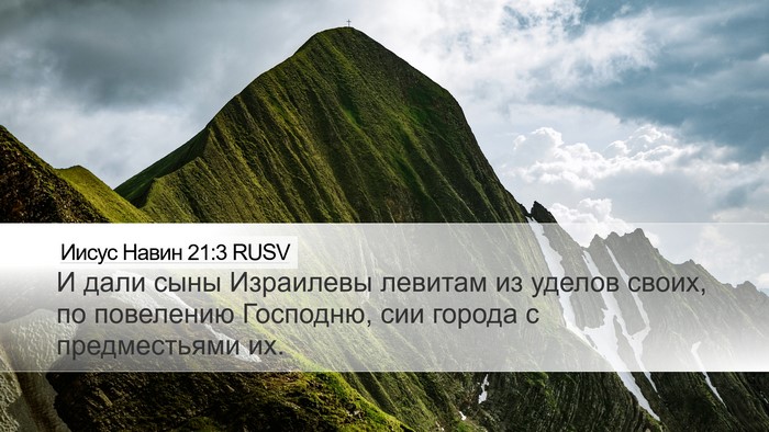Иисус Навин 21:3 RUSV Bible Verse Image