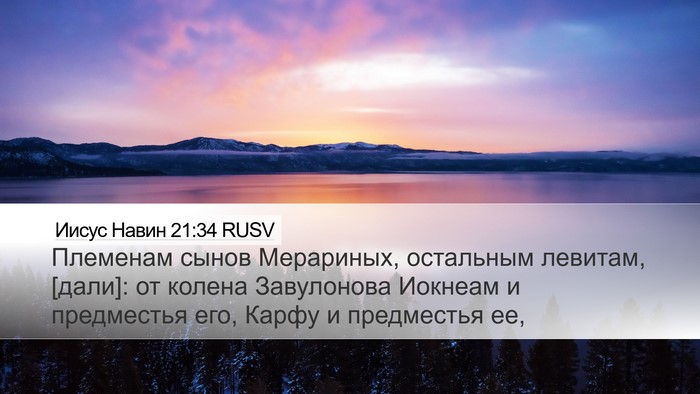 Иисус Навин 21:34 RUSV Bible Verse Image