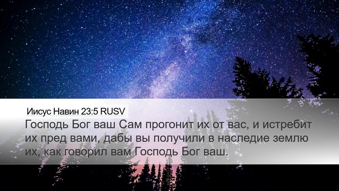 Иисус Навин 23:5 RUSV Bible Verse Image