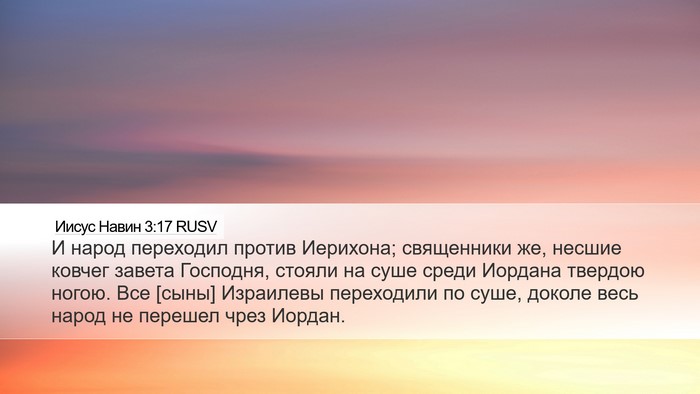 Иисус Навин 3:17 RUSV Bible Verse Image
