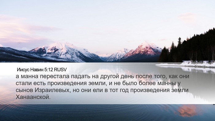Иисус Навин 5:12 RUSV Bible Verse Image