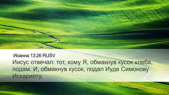 Иоанна 13:26 RUSV Bible Verse Image