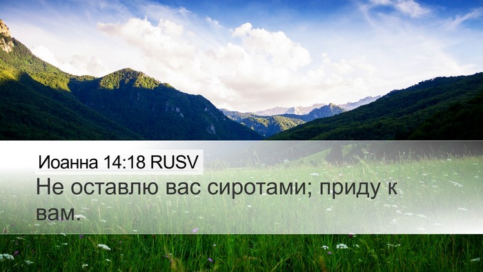 Иоанна 14:18 RUSV Bible Verse Image