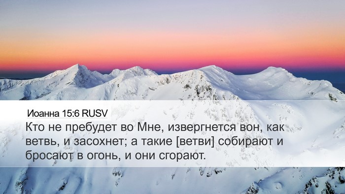 Иоанна 15:6 RUSV Bible Verse Image