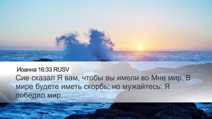 Иоанна 16:33 RUSV Bible Verse Image