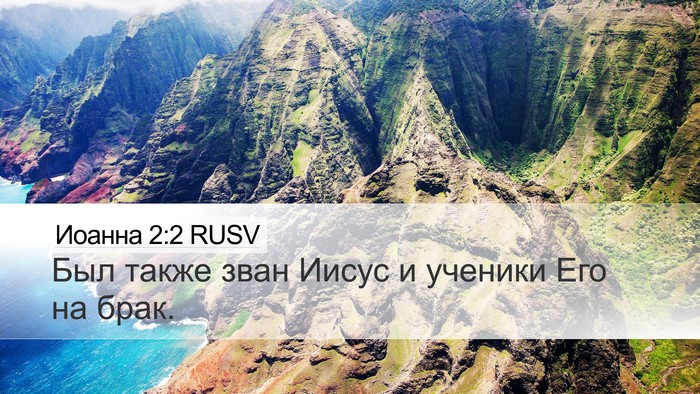 Иоанна 2:2 RUSV Bible Verse Image