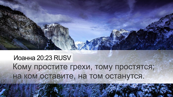 Иоанна 20:23 RUSV Bible Verse Image