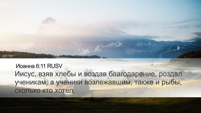 Иоанна 6:11 RUSV Bible Verse Image