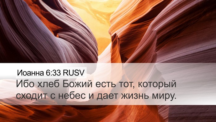 Иоанна 6:33 RUSV Bible Verse Image