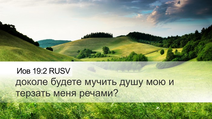 Иов 19:2 RUSV Bible Verse Image