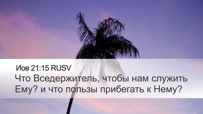 Иов 21:15 RUSV Bible Verse Image