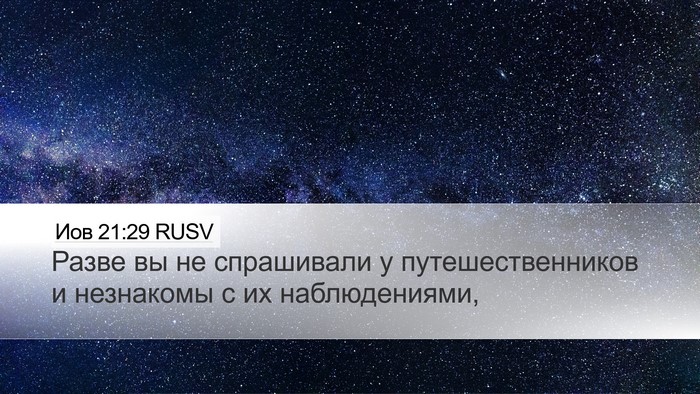 Иов 21:29 RUSV Bible Verse Image