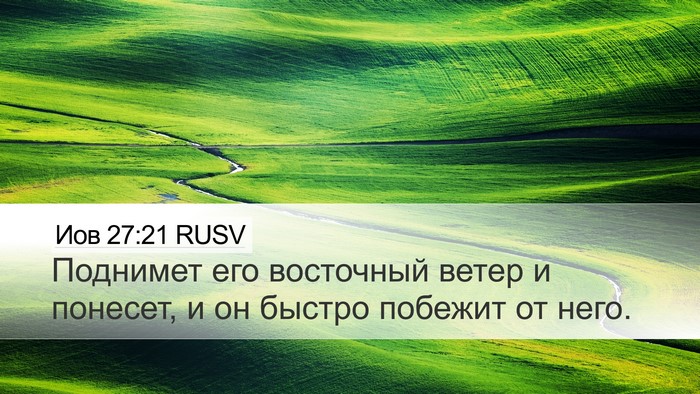 Иов 27:21 RUSV Bible Verse Image