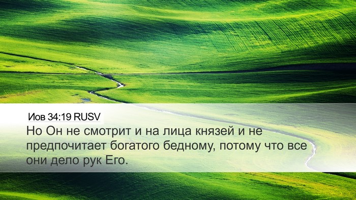 Иов 34:19 RUSV Bible Verse Image