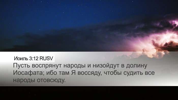 Иоиль 3:12 RUSV Bible Verse Image