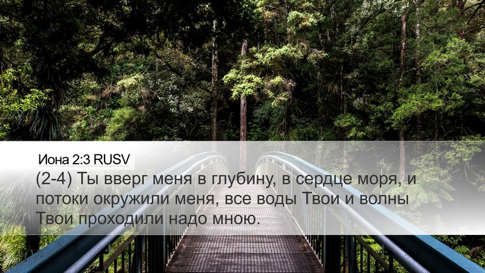 Иона 2:3 RUSV Bible Verse Image