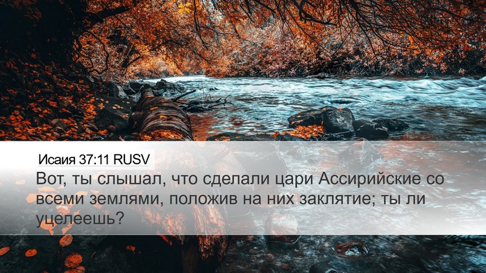 Исаия 37:11 RUSV Bible Verse Image