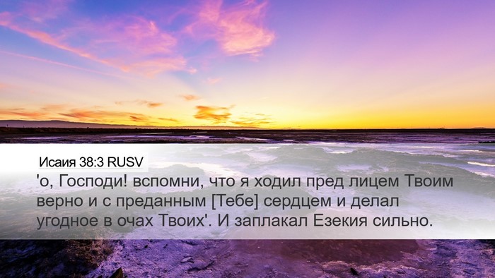 Исаия 38:3 RUSV Bible Verse Image