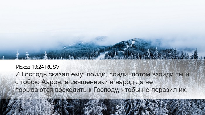 Исход 19:24 RUSV Bible Verse Image