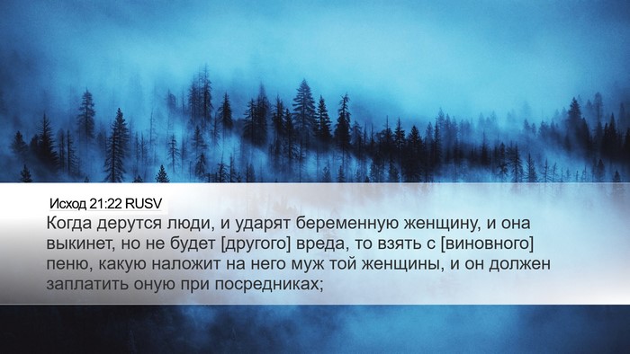 Исход 21:22 RUSV Bible Verse Image