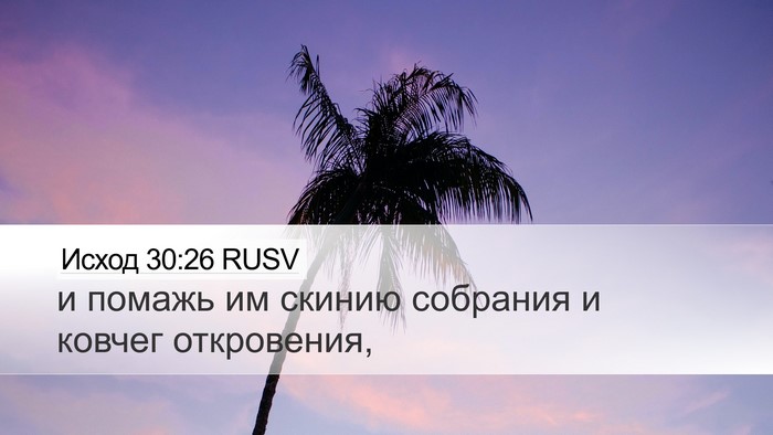 Исход 30:26 RUSV Bible Verse Image
