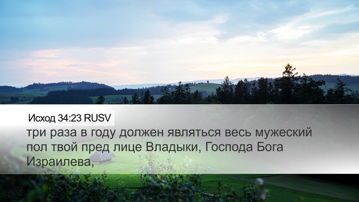 Исход 34:23 RUSV Bible Verse Image