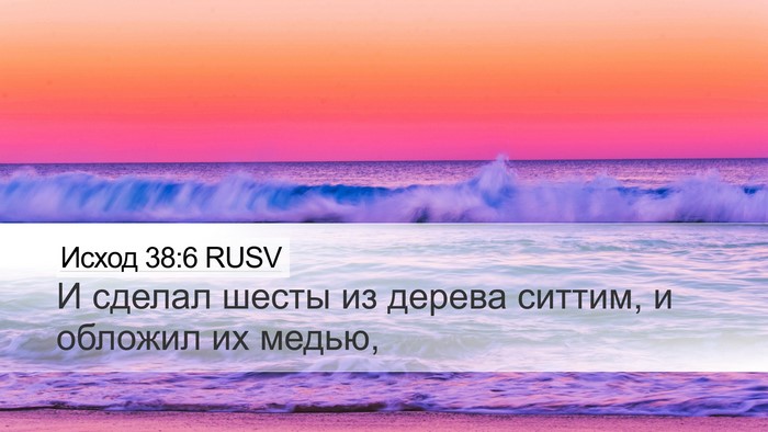 Исход 38:6 RUSV Desktop Wallpaper - И сделал шесты из дерева - Desktop Bible Verse Wallpaper
