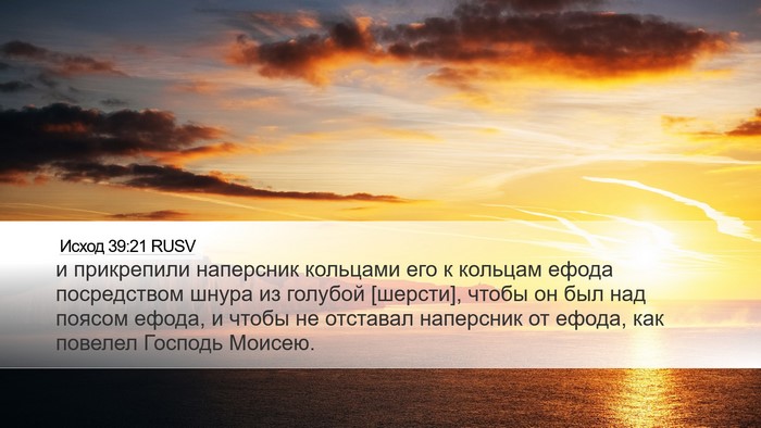 Исход 39:21 RUSV Bible Verse Image
