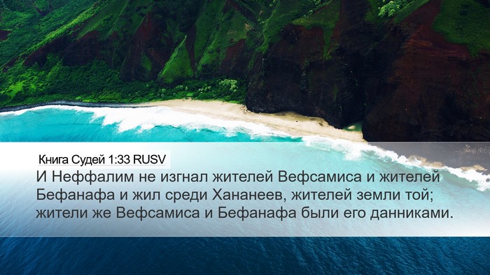 Книга Судей 1:33 RUSV Bible Verse Image