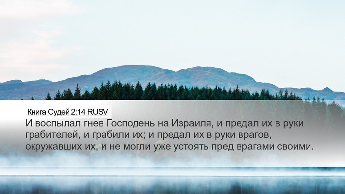 Книга Судей 2:14 RUSV Bible Verse Image