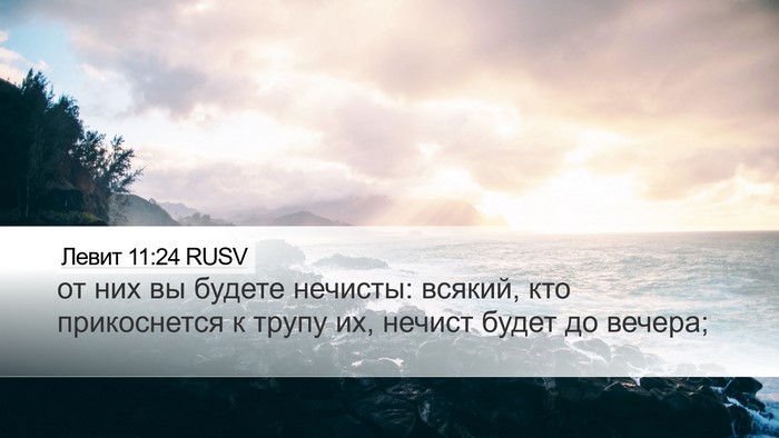 Левит 11:24 RUSV Bible Verse Image