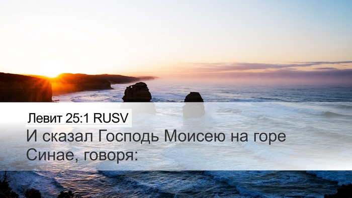 Левит 25:1 RUSV Desktop Wallpaper - И сказал Господь Моисею на - Desktop Bible Verse Wallpaper