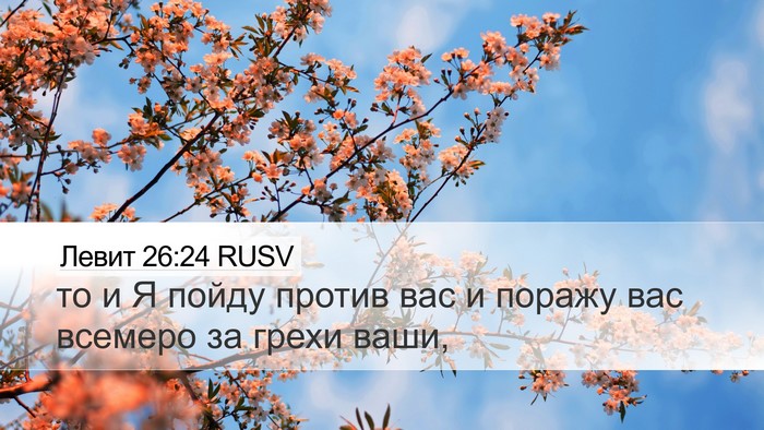 Левит 26:24 RUSV Bible Verse Image