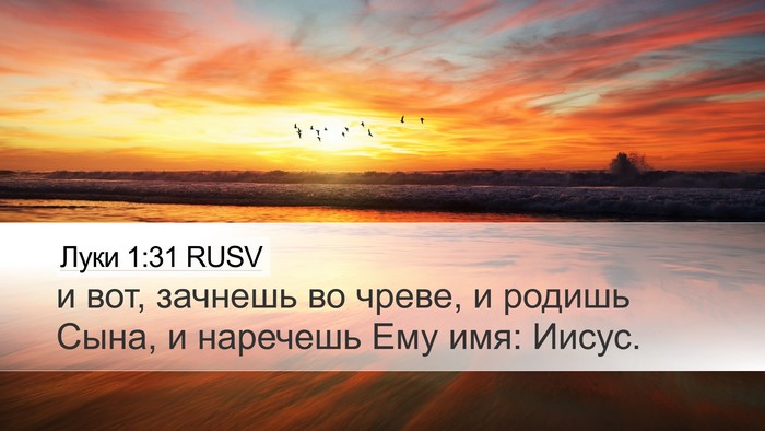 Луки 1:31 RUSV Bible Verse Image