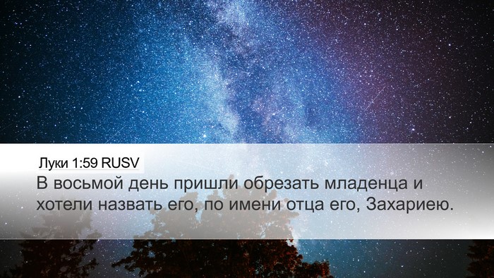 Луки 1:59 RUSV Bible Verse Image