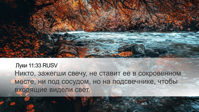 Луки 11:33 RUSV Bible Verse Image