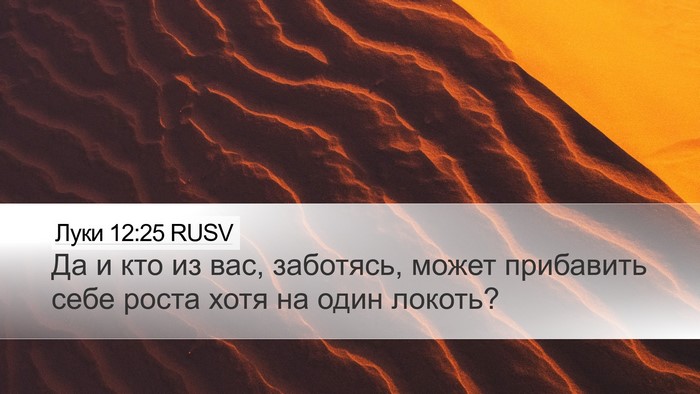 Луки 12:25 RUSV Bible Verse Image