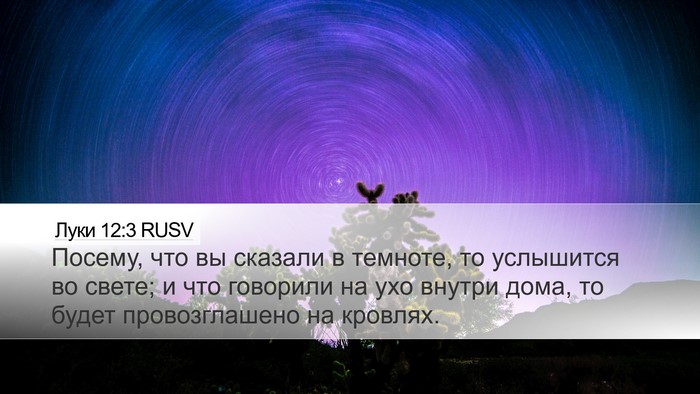 Луки 12:3 RUSV Bible Verse Image