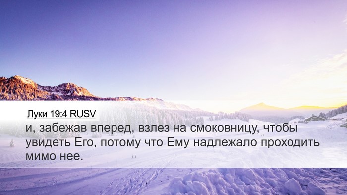 Луки 19:4 RUSV Bible Verse Image